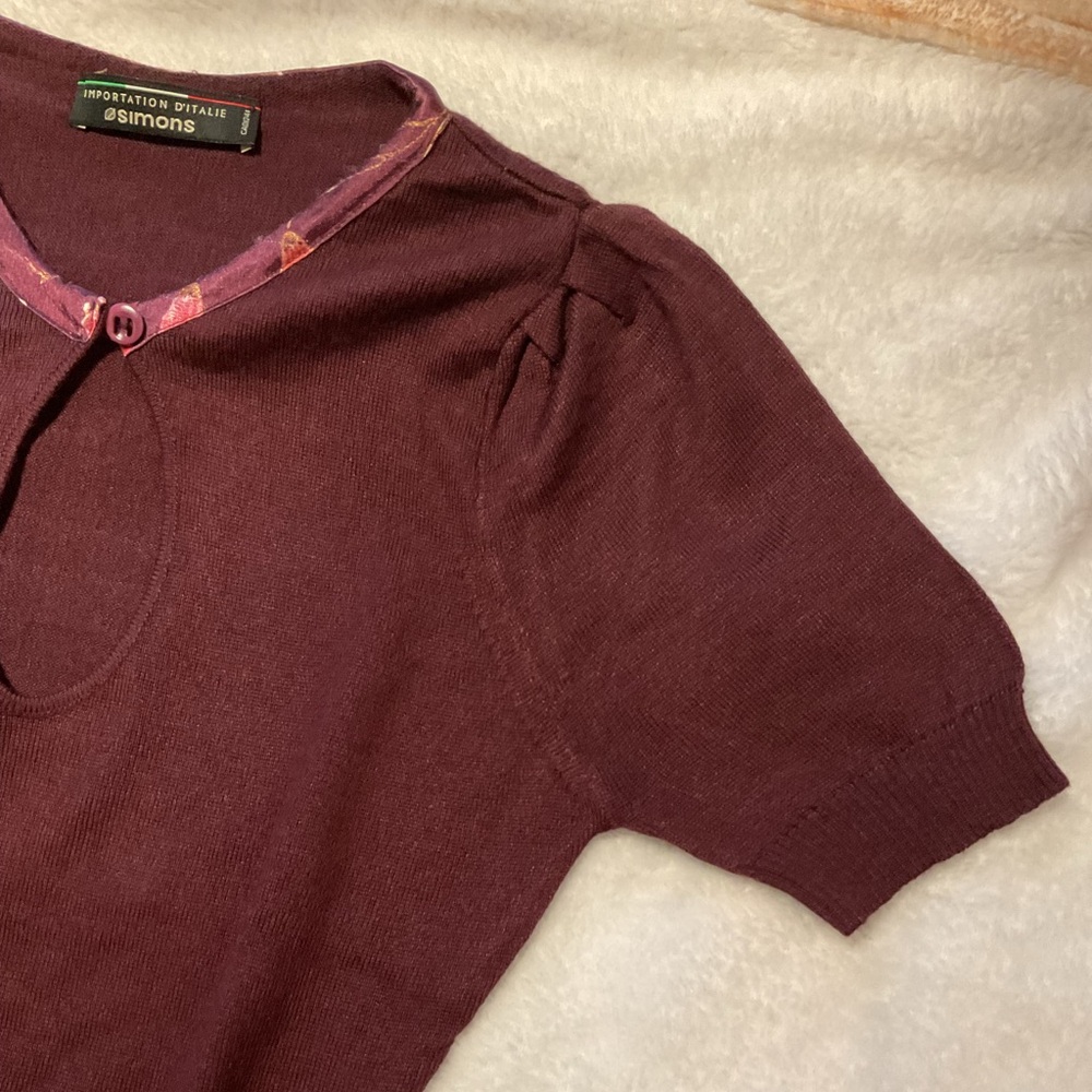 Simons Women's Purple Top - Picture 4 of 4